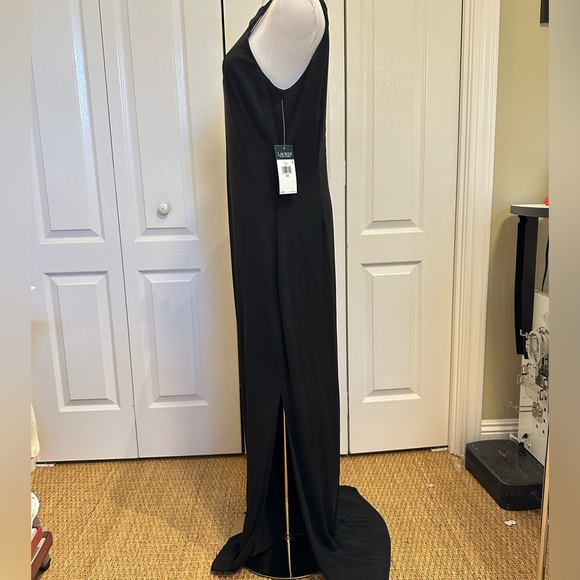 NWT Lauren Ralph Lauren black gown size 12 - Picture 6 of 7